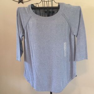 JEANNE PIERRE NWT light blue 3/4 sleeve sweater